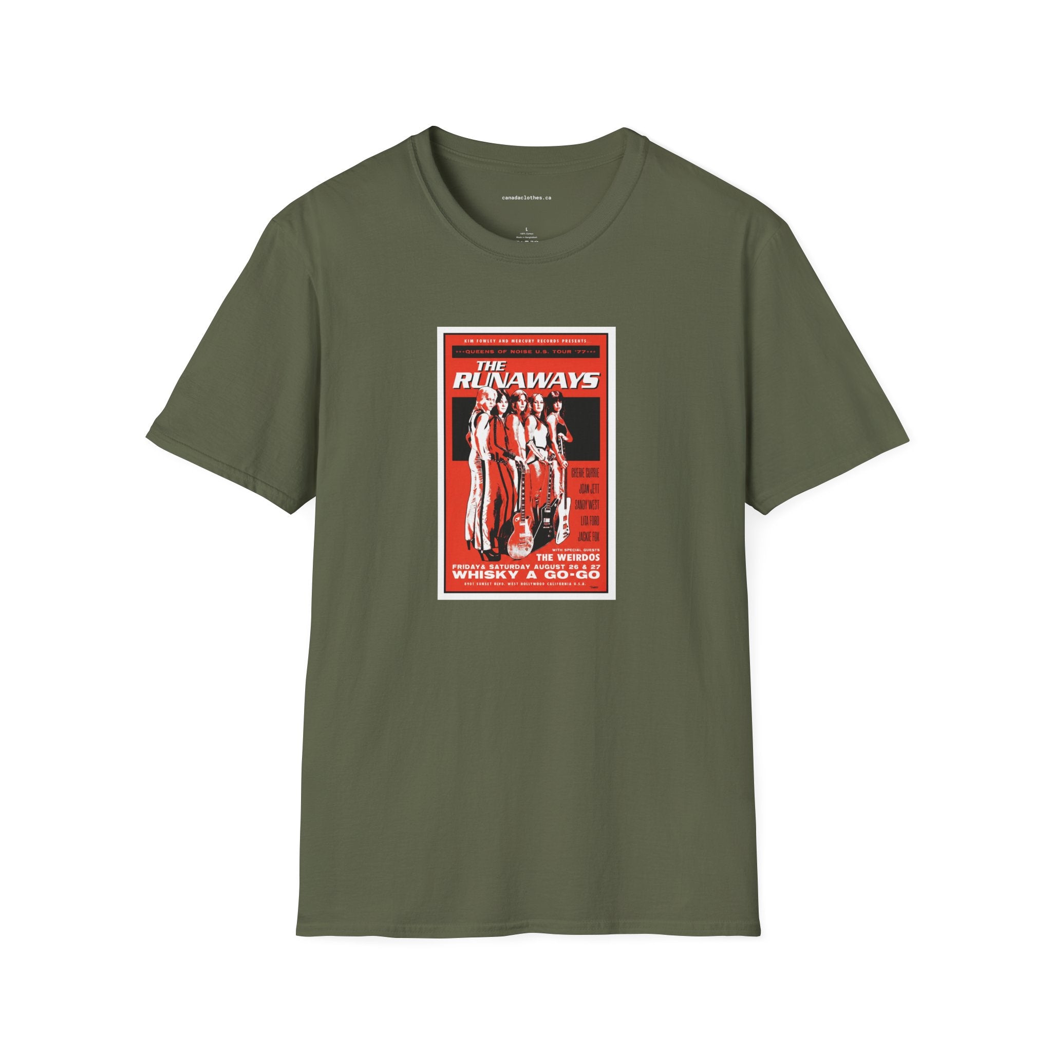 The Runaways Band Poster - Vintage Graphic T-Shirt - {{variant_option}} - T-Shirt - canadaclothes.ca