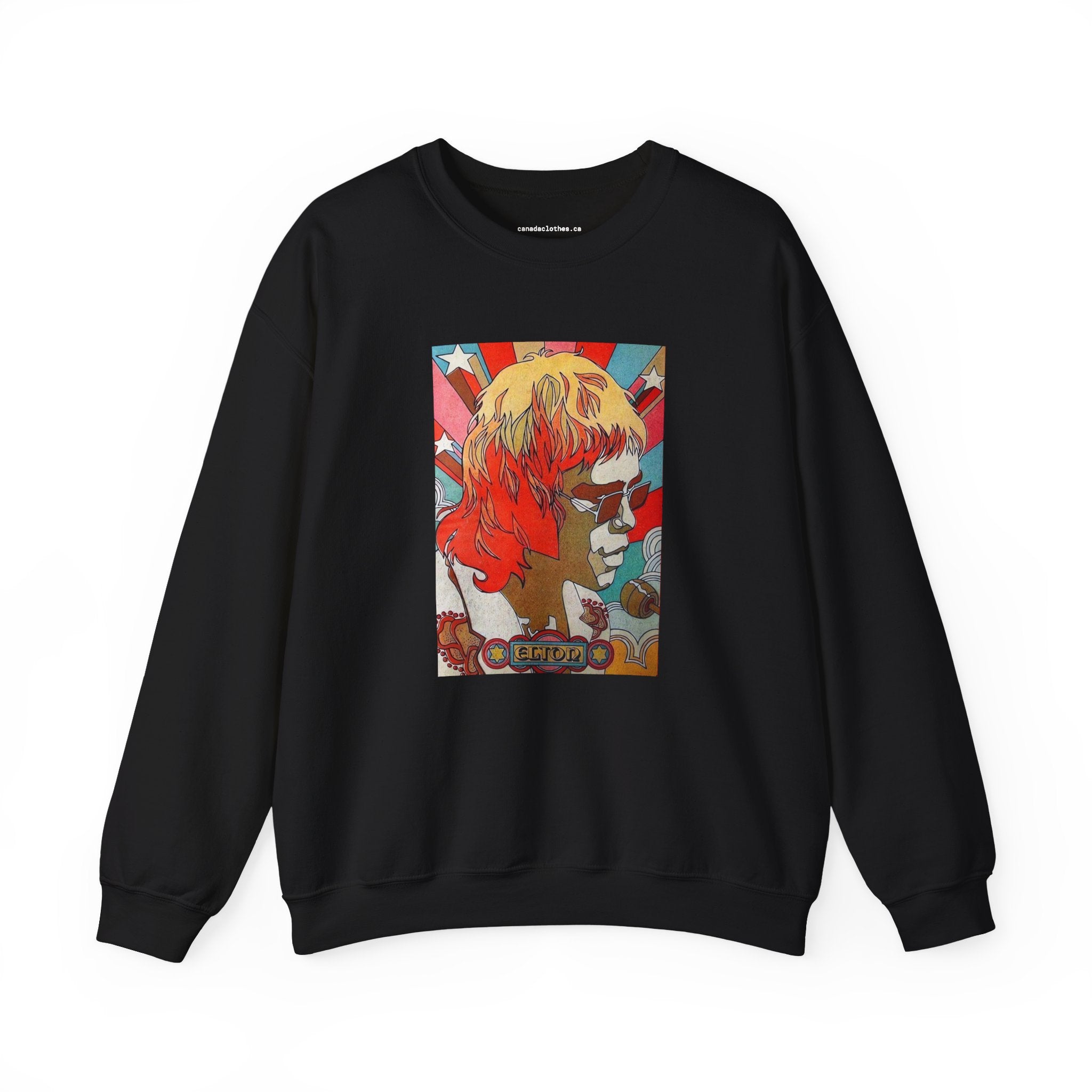 Elton John - Vintage Graphic Sweatshirt - {{variant_option}} - Sweatshirt - canadaclothes.ca