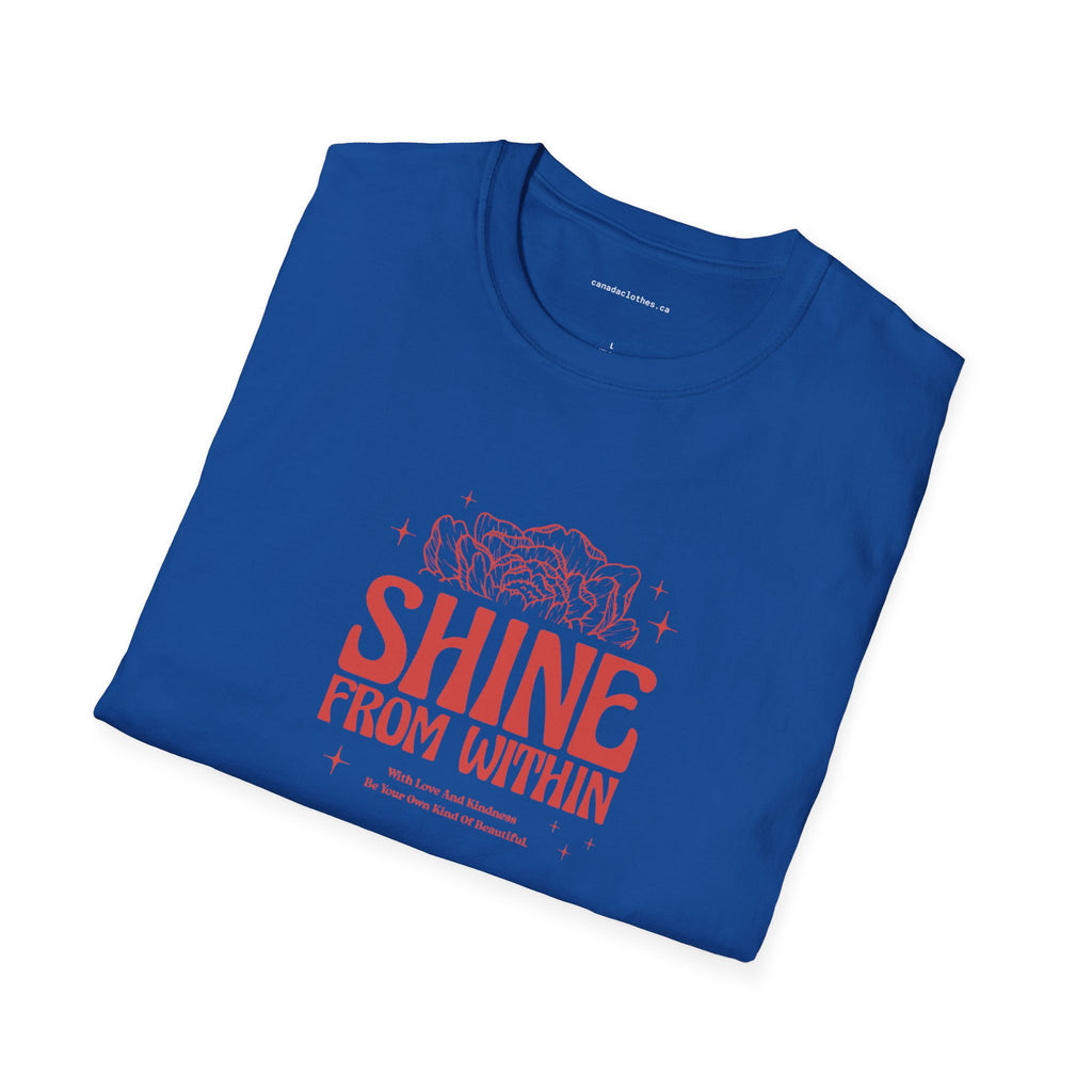 Shine From Within - Motivational Graphic T-Shirt - {{variant_option}} - T-Shirt - canadaclothes.ca