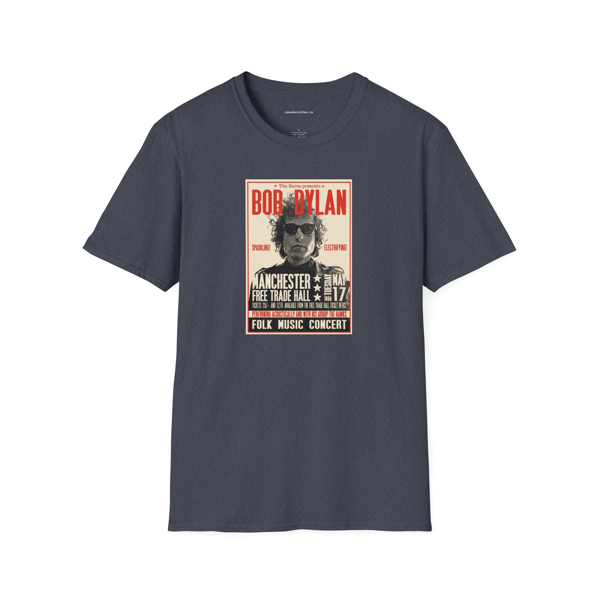 Bob Dylan Band Poster - Vintage Graphic T-Shirt - {{variant_option}} - T-Shirt - canadaclothes.ca
