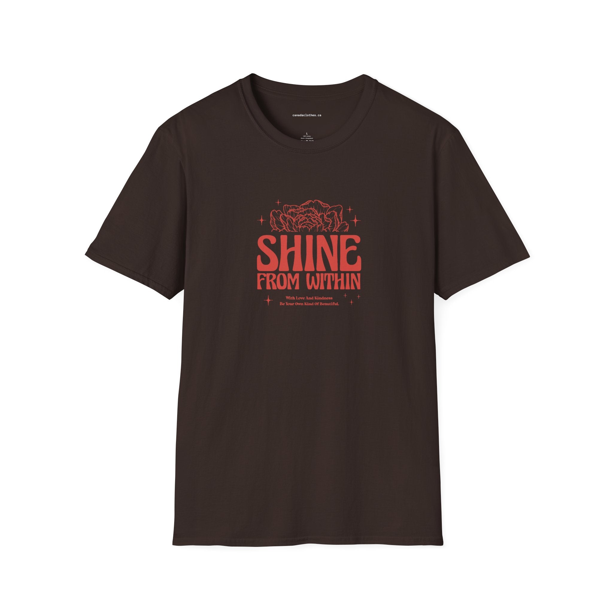 Shine From Within - Motivational Graphic T-Shirt - {{variant_option}} - T-Shirt - canadaclothes.ca