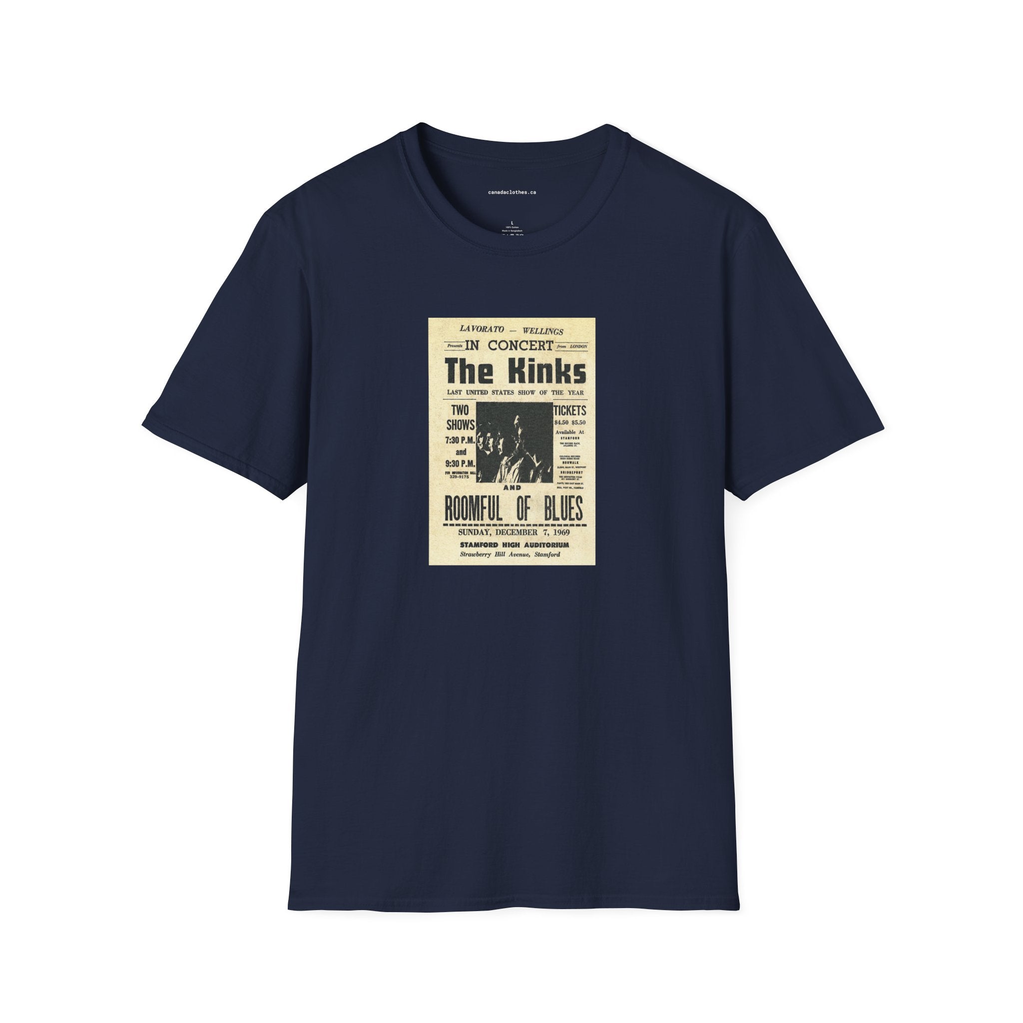 The Kinks Band Poster - Vintage Graphic T-Shirt - {{variant_option}} - T-Shirt - canadaclothes.ca