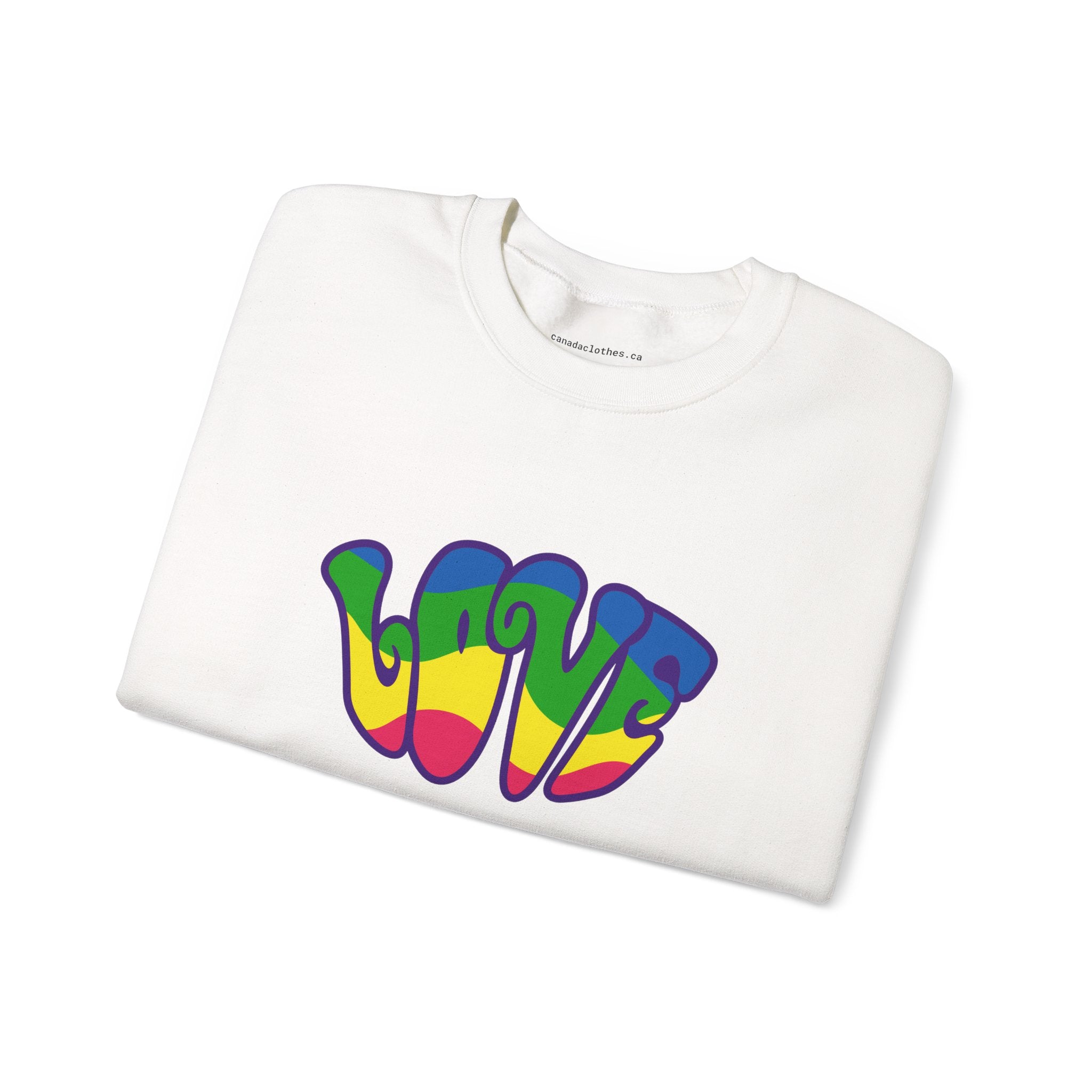 Retro Love Graphic - Vintage Graphic Sweatshirt - {{variant_option}} - Sweatshirt - canadaclothes.ca