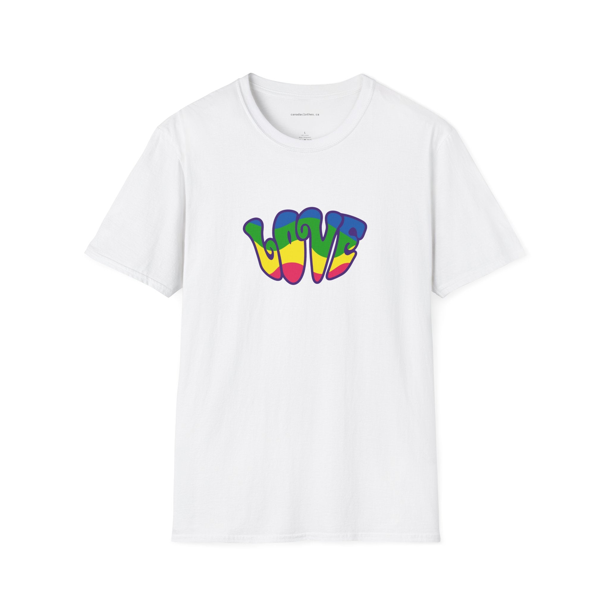 Colourful Love - Cute Graphic T-Shirt - {{variant_option}} - T-Shirt - canadaclothes.ca