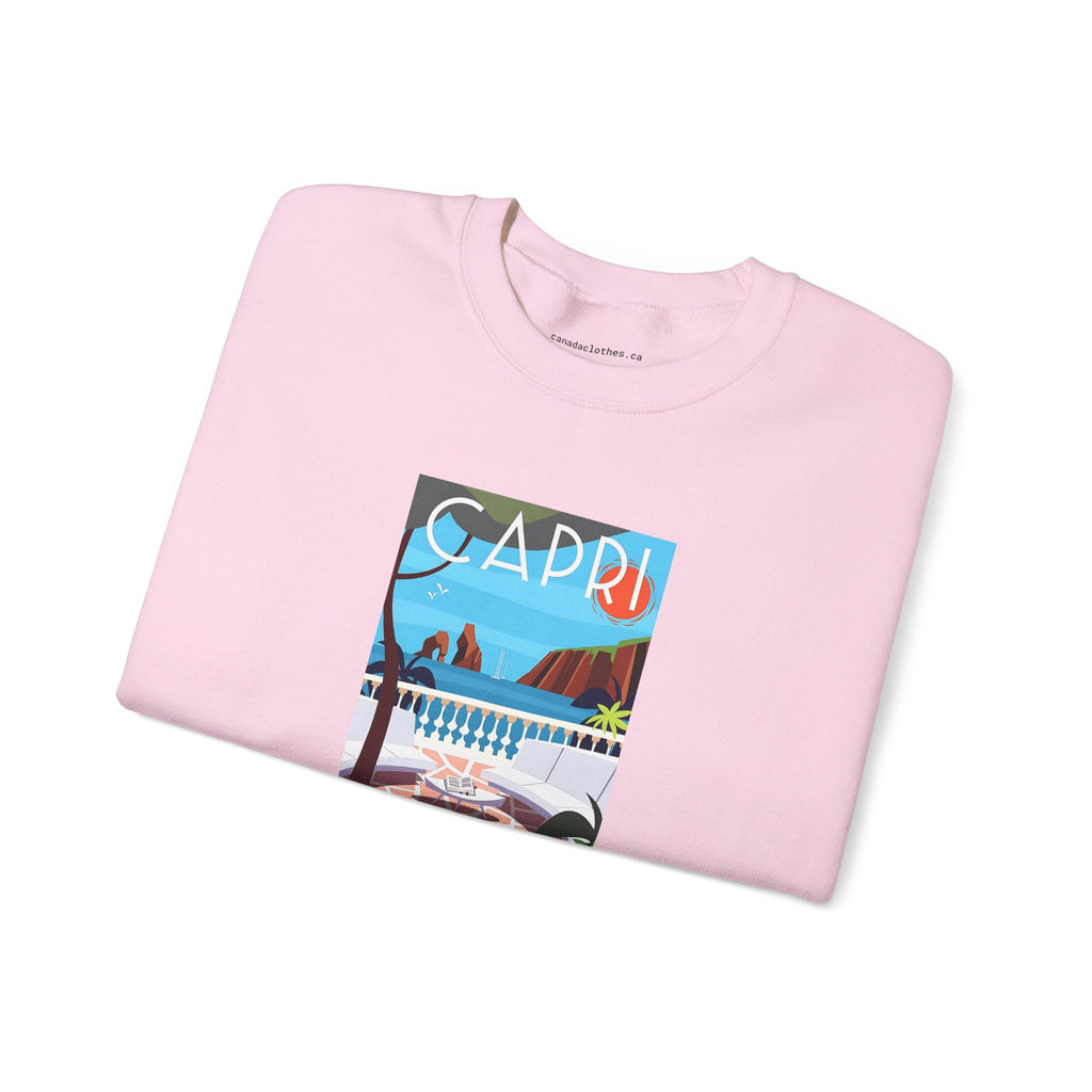Capri Travel Poster - Vintage Graphic Sweatshirt - {{variant_option}} - Sweatshirt - canadaclothes.ca