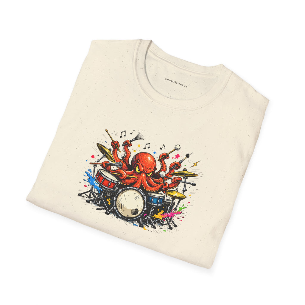 Octo-Drummer - T-Shirt - {{variant_option}} - T-Shirt - canadaclothes.ca