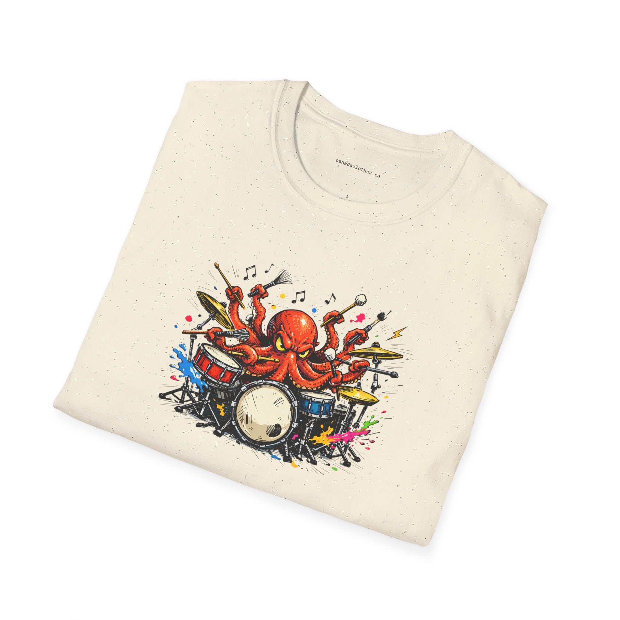 Octo-Drummer - T-Shirt - {{variant_option}} - T-Shirt - canadaclothes.ca