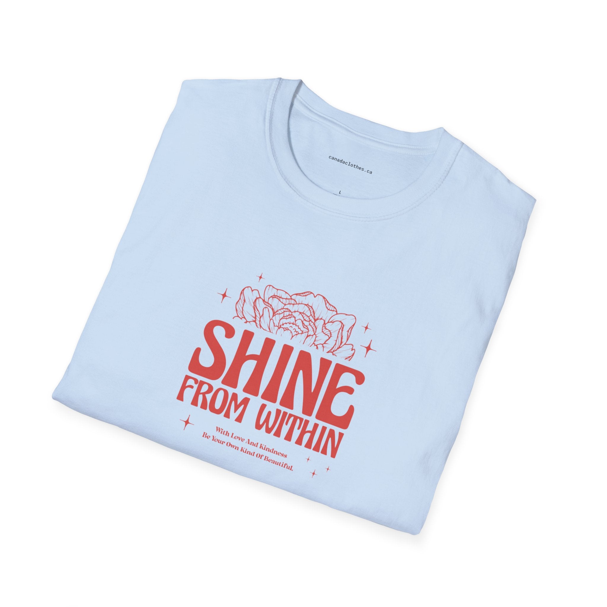 Shine From Within - Motivational Graphic T-Shirt - {{variant_option}} - T-Shirt - canadaclothes.ca