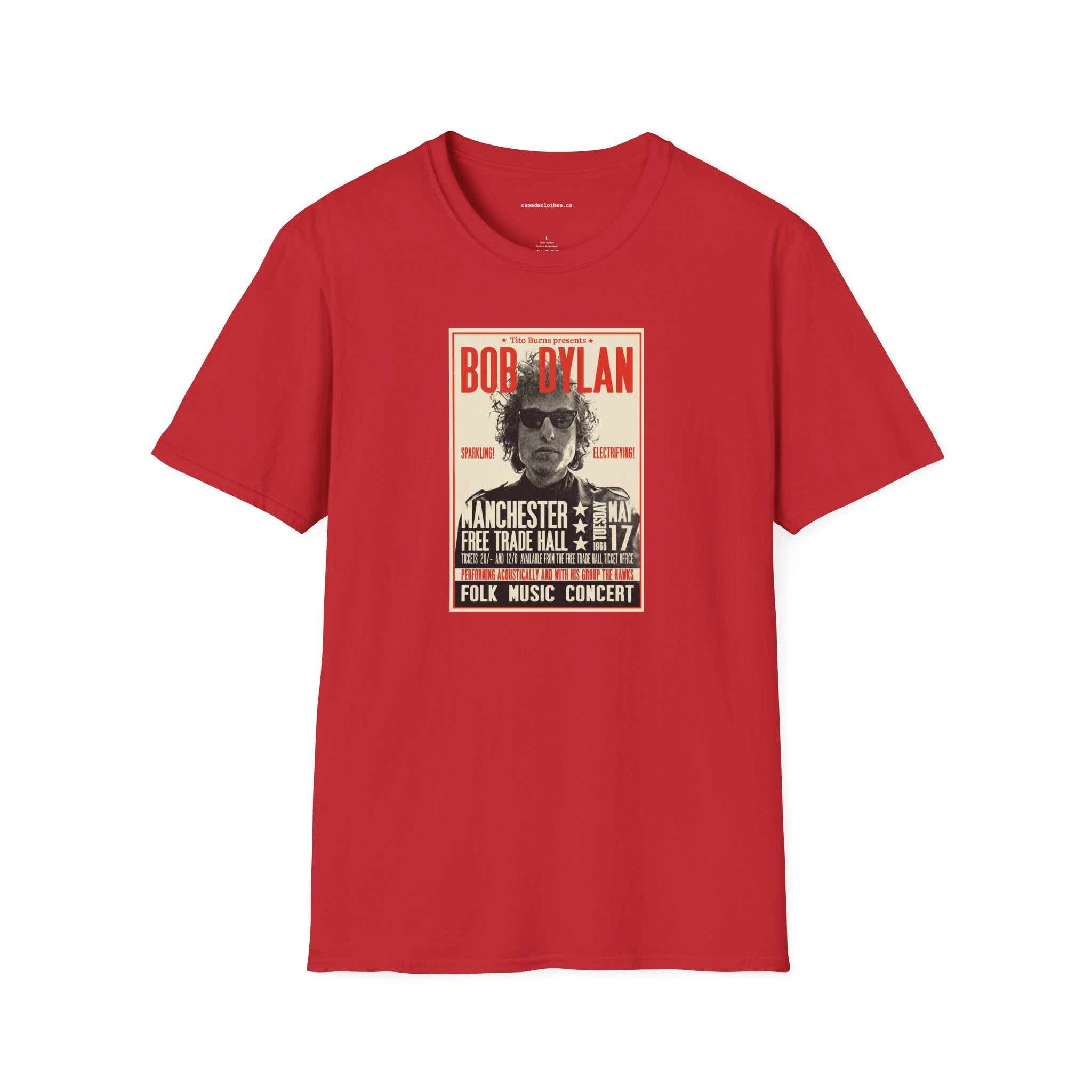 Bob Dylan Band Poster - Vintage Graphic T-Shirt - {{variant_option}} - T-Shirt - canadaclothes.ca