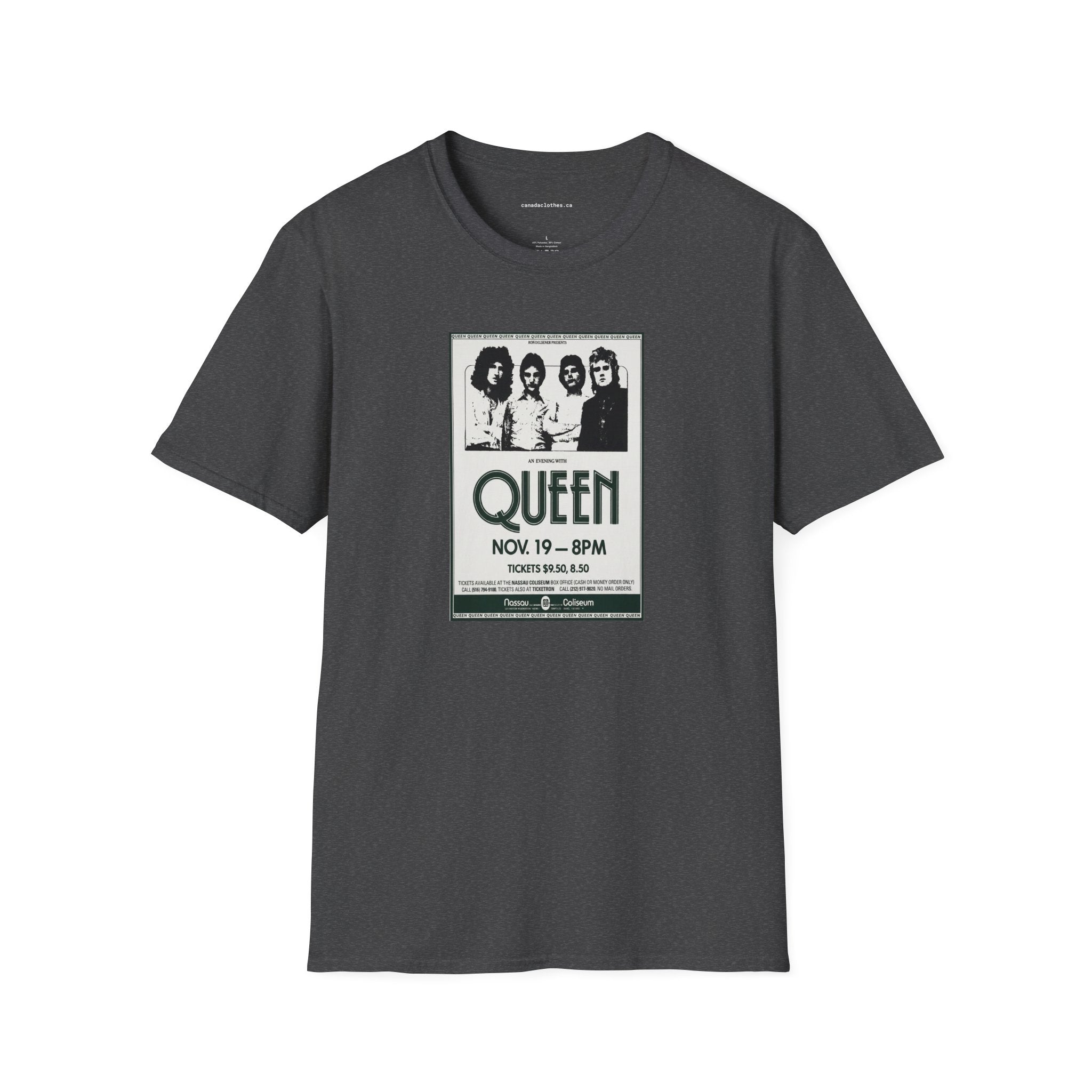 Queen Band Poster - Vintage Graphic T-Shirt - {{variant_option}} - T-Shirt - canadaclothes.ca