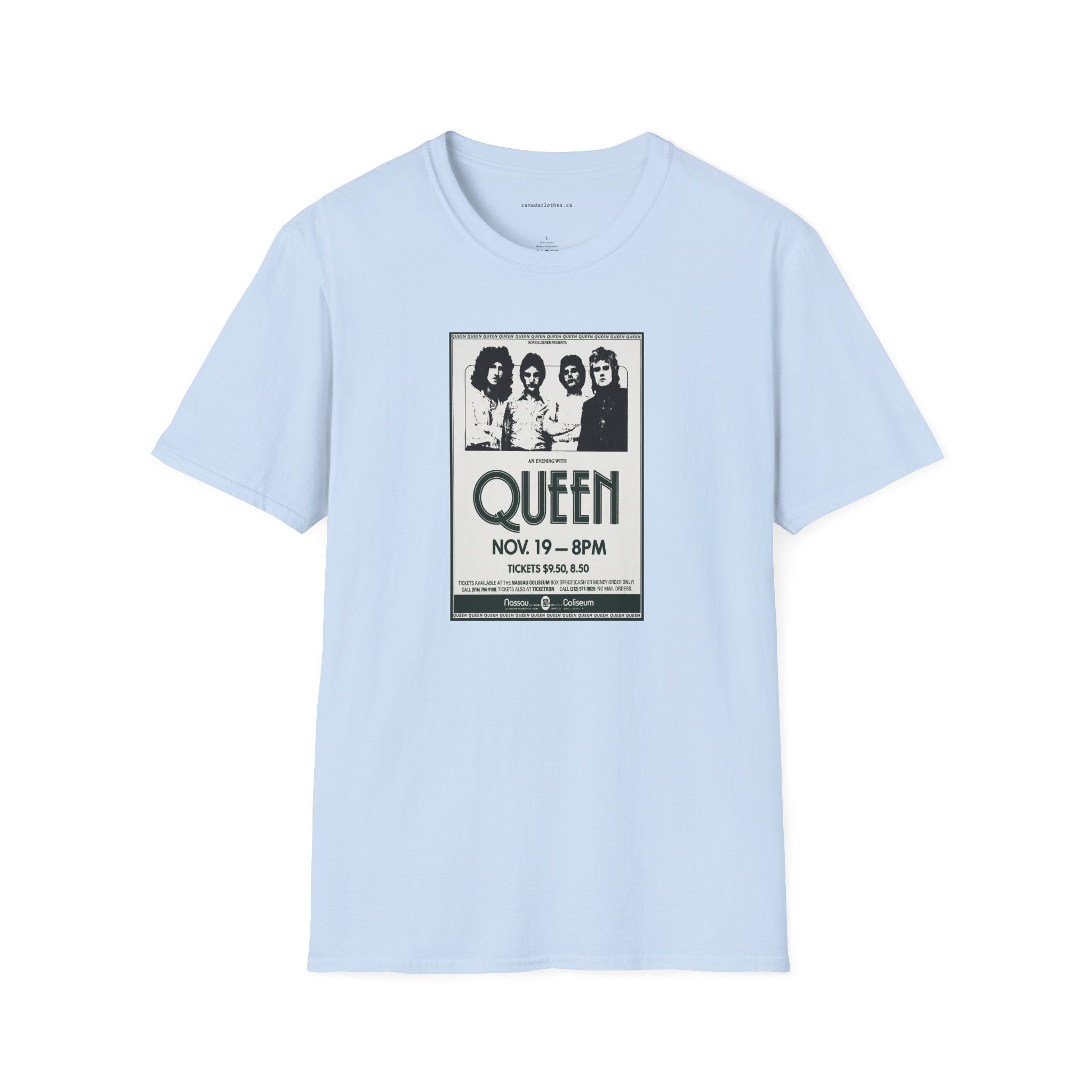 Queen Band Poster - Vintage Graphic T-Shirt - {{variant_option}} - T-Shirt - canadaclothes.ca