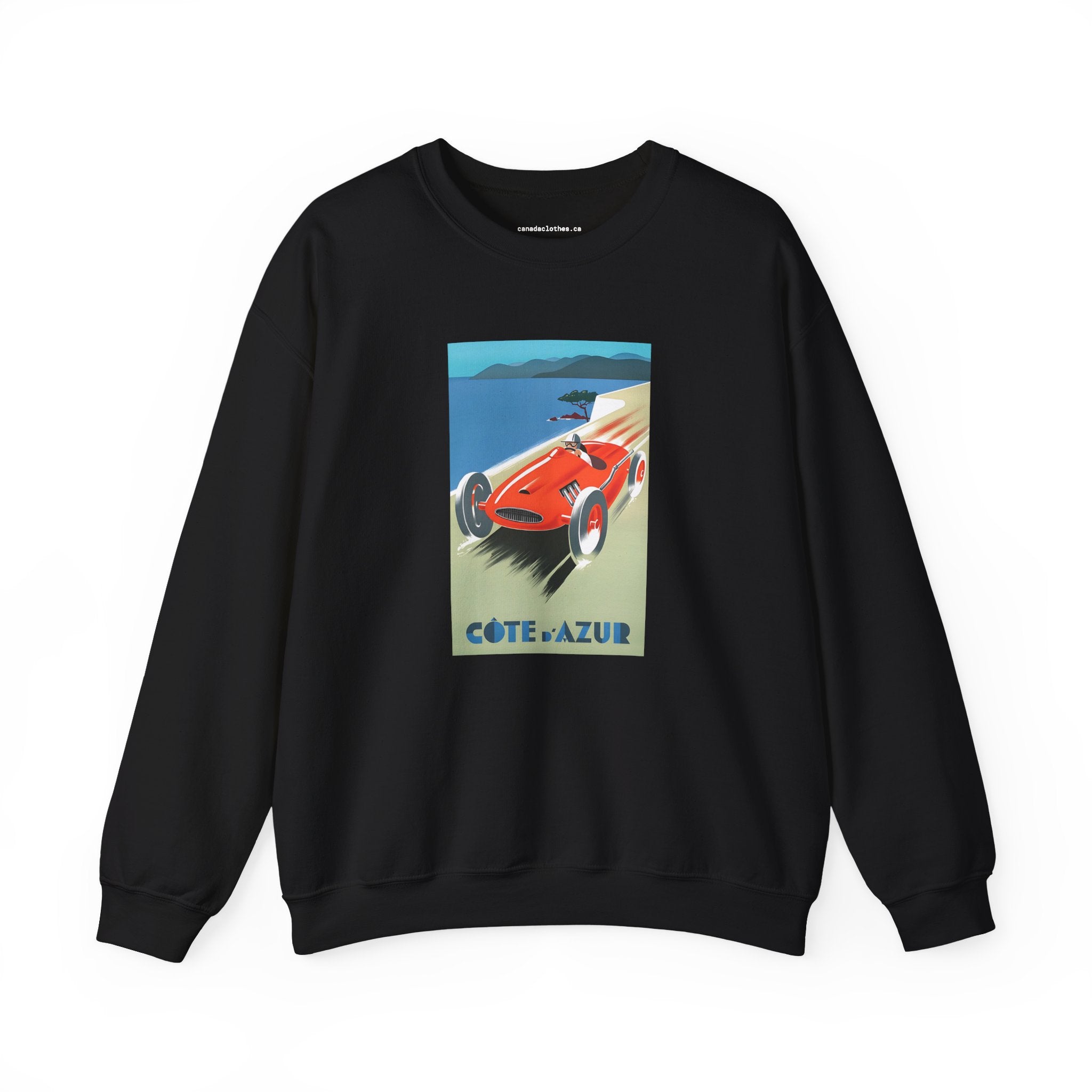 Côte d'Azur Travel Poster - Vintage Graphic Sweatshirt - {{variant_option}} - Sweatshirt - canadaclothes.ca