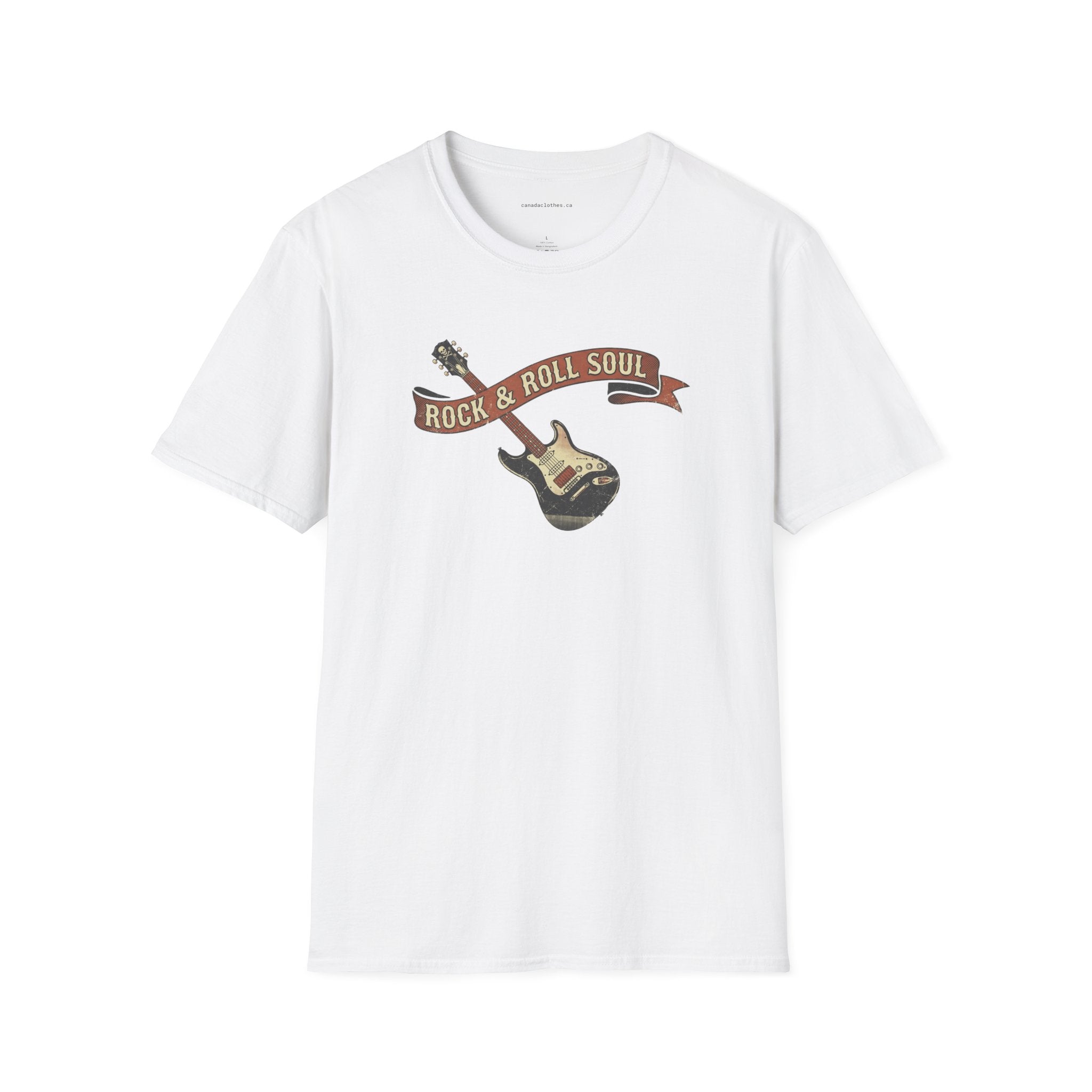 Rock and Roll Guitar - Vintage Graphic T-Shirt - {{variant_option}} - T-Shirt - canadaclothes.ca