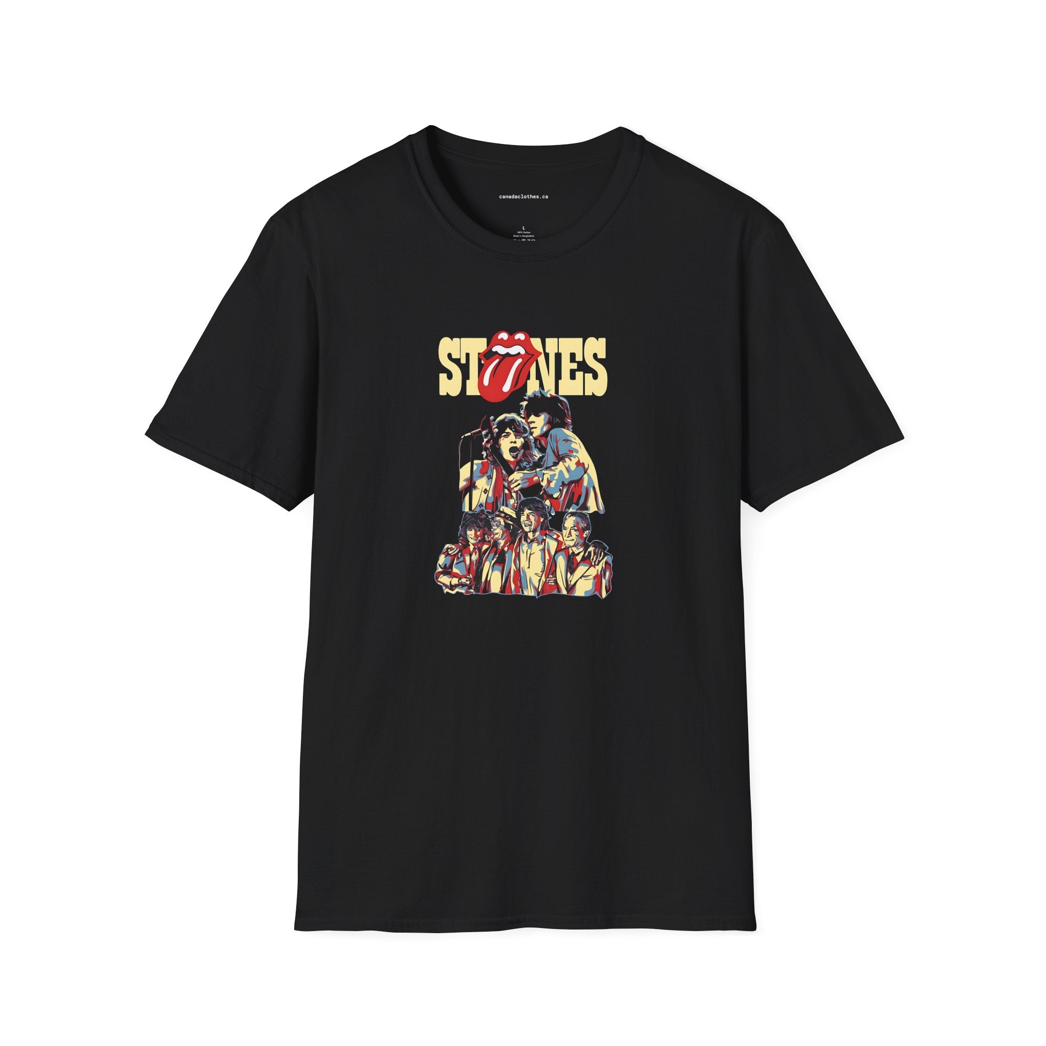 The Stones Band Poster - Vintage Graphic T-Shirt - {{variant_option}} - T-Shirt - canadaclothes.ca