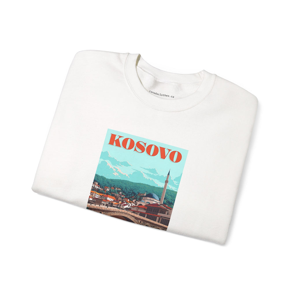 Kosovo Travel Poster - Vintage Graphic Sweater - {{variant_option}} - Sweatshirt - canadaclothes.ca
