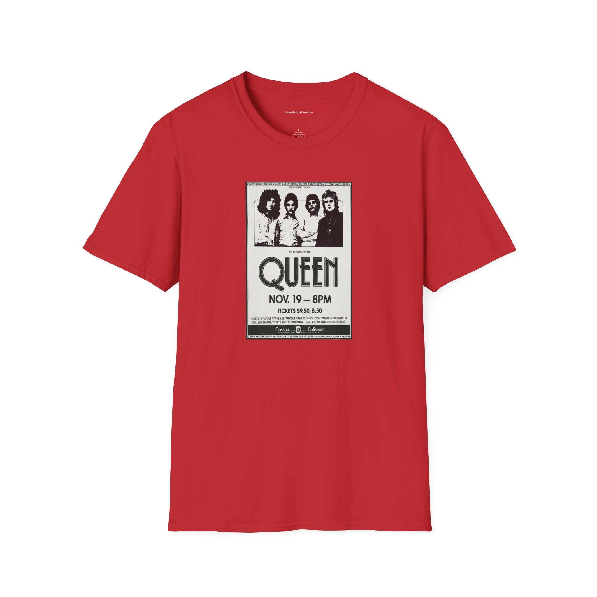 Queen Band Poster - Vintage Graphic T-Shirt - {{variant_option}} - T-Shirt - canadaclothes.ca
