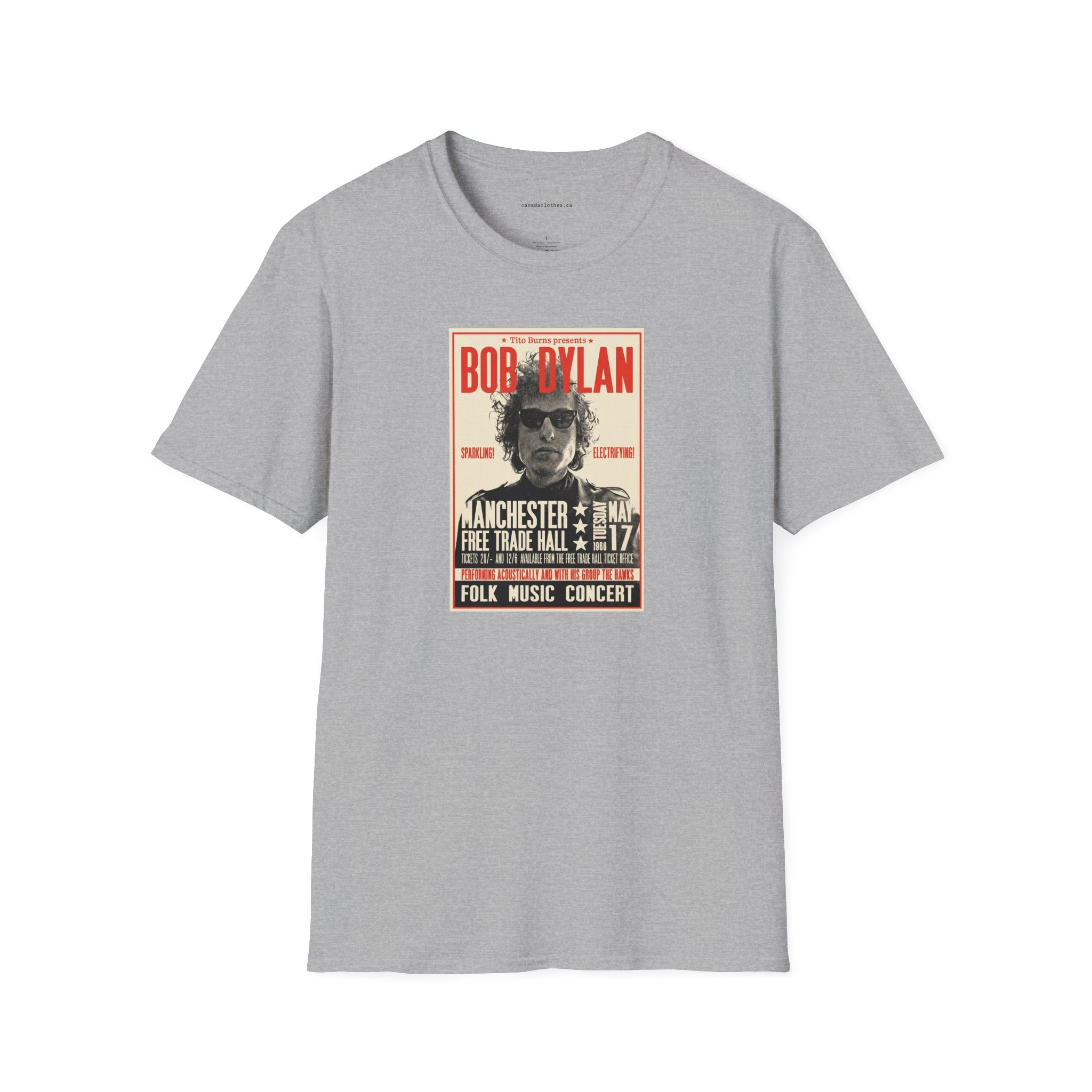 Bob Dylan Band Poster - Vintage Graphic T-Shirt - {{variant_option}} - T-Shirt - canadaclothes.ca
