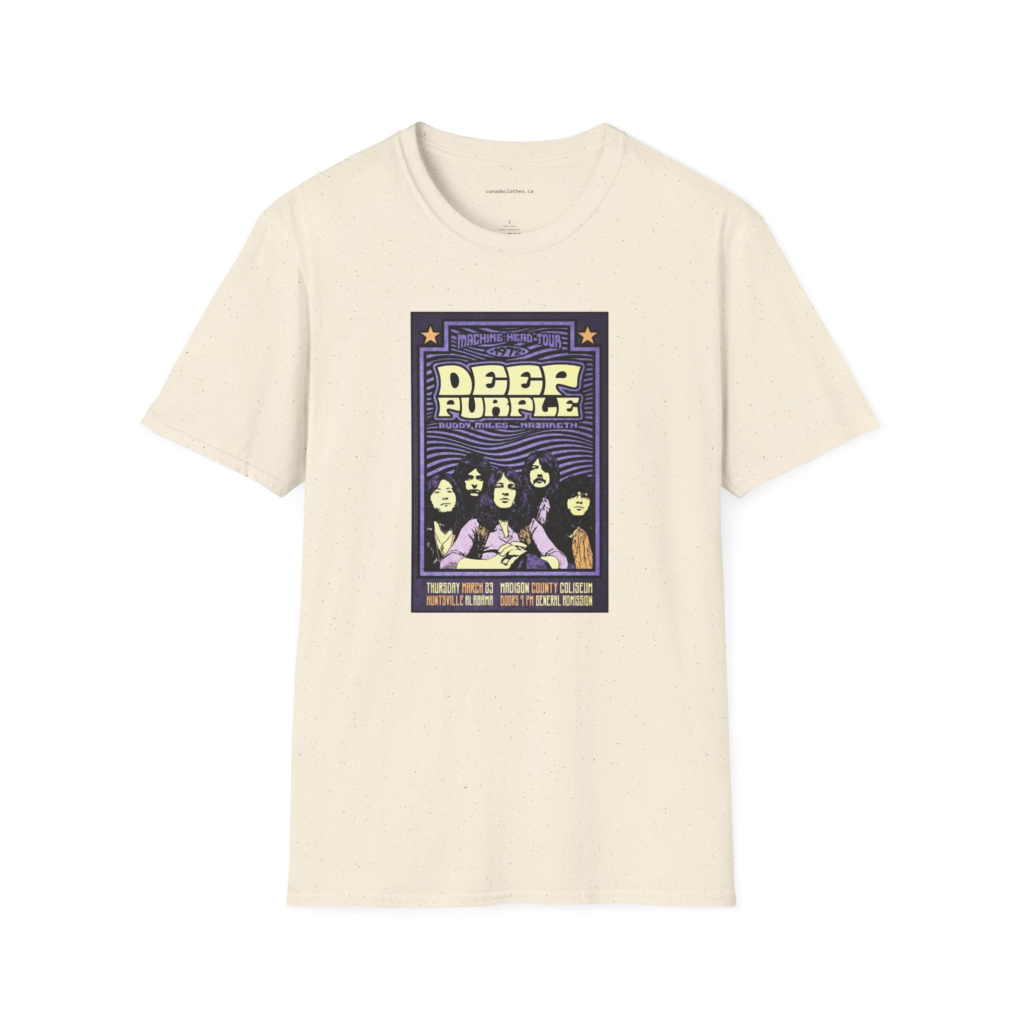 Deep Purple Band Poster - Vintage Graphic T-Shirt - {{variant_option}} - T-Shirt - canadaclothes.ca