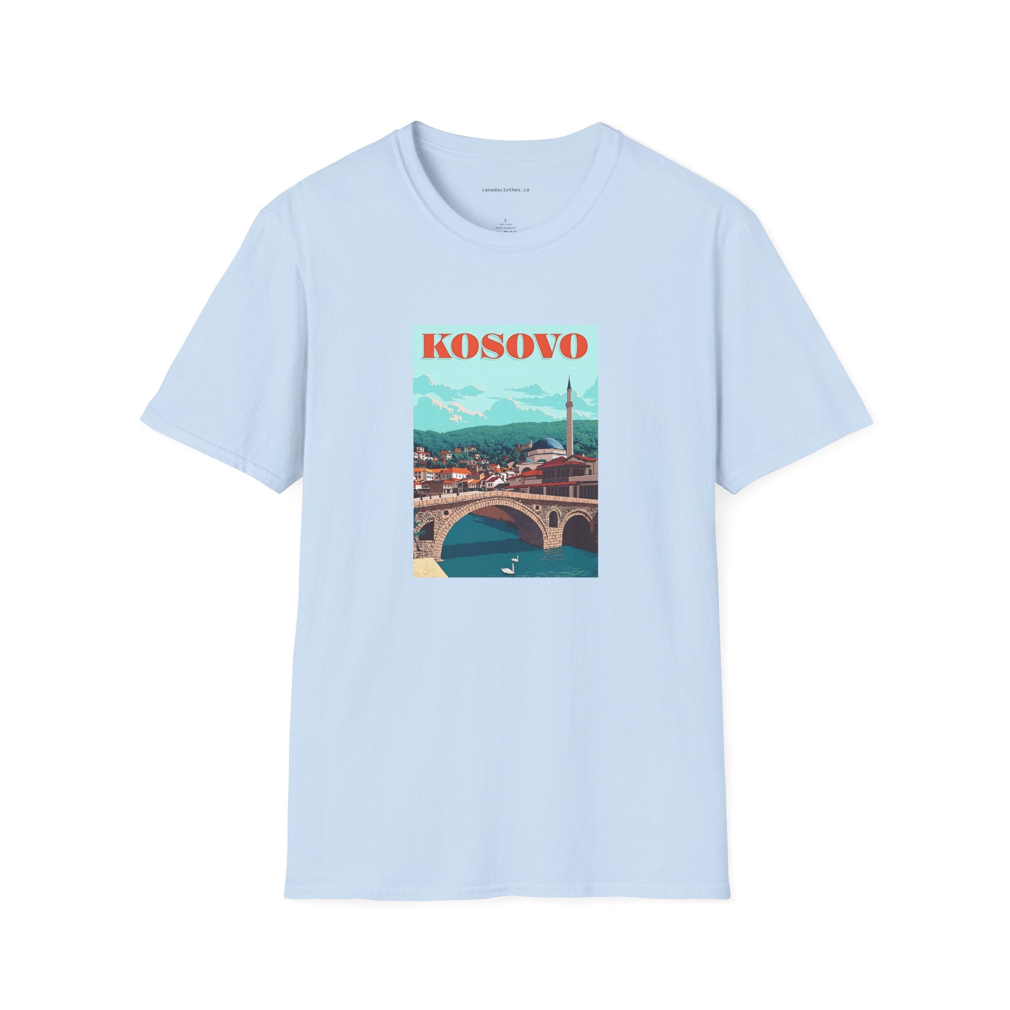 Kosovo Travel Poster - Vintage Graphic T-Shirt - {{variant_option}} - T-Shirt - canadaclothes.ca