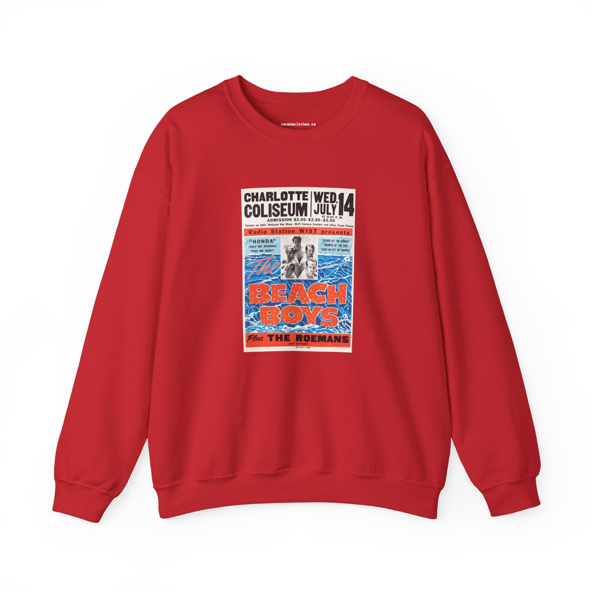 Beach Boys Band Poster - Vintage Graphic Sweatshirt - {{variant_option}} - Sweatshirt - canadaclothes.ca