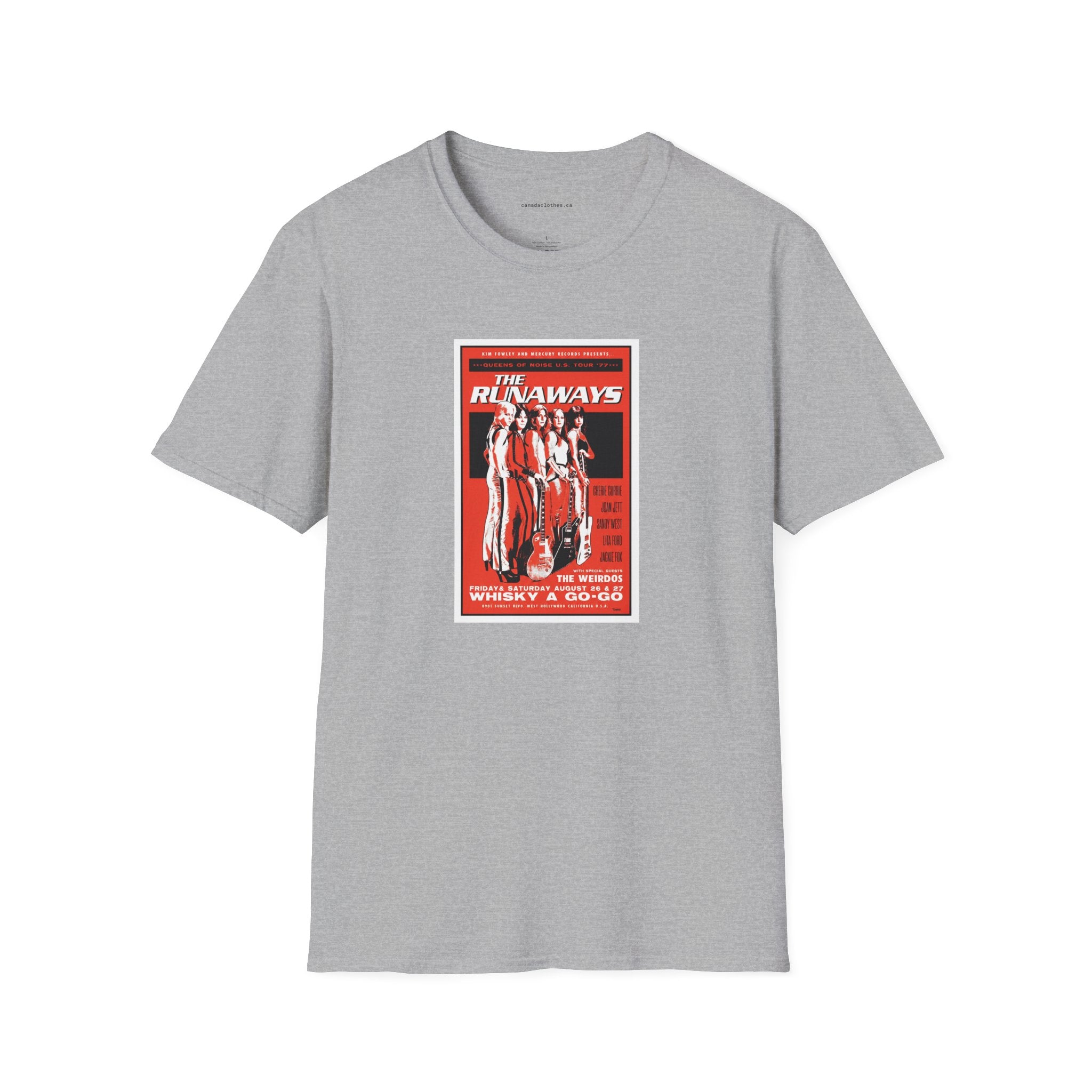 The Runaways Band Poster - Vintage Graphic T-Shirt - {{variant_option}} - T-Shirt - canadaclothes.ca