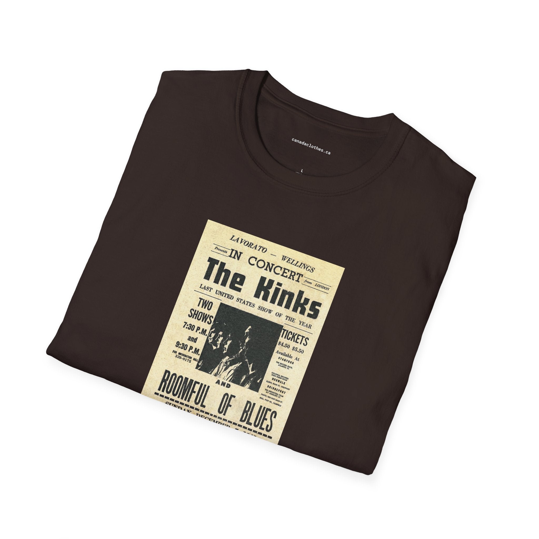 The Kinks Band Poster - Vintage Graphic T-Shirt - {{variant_option}} - T-Shirt - canadaclothes.ca