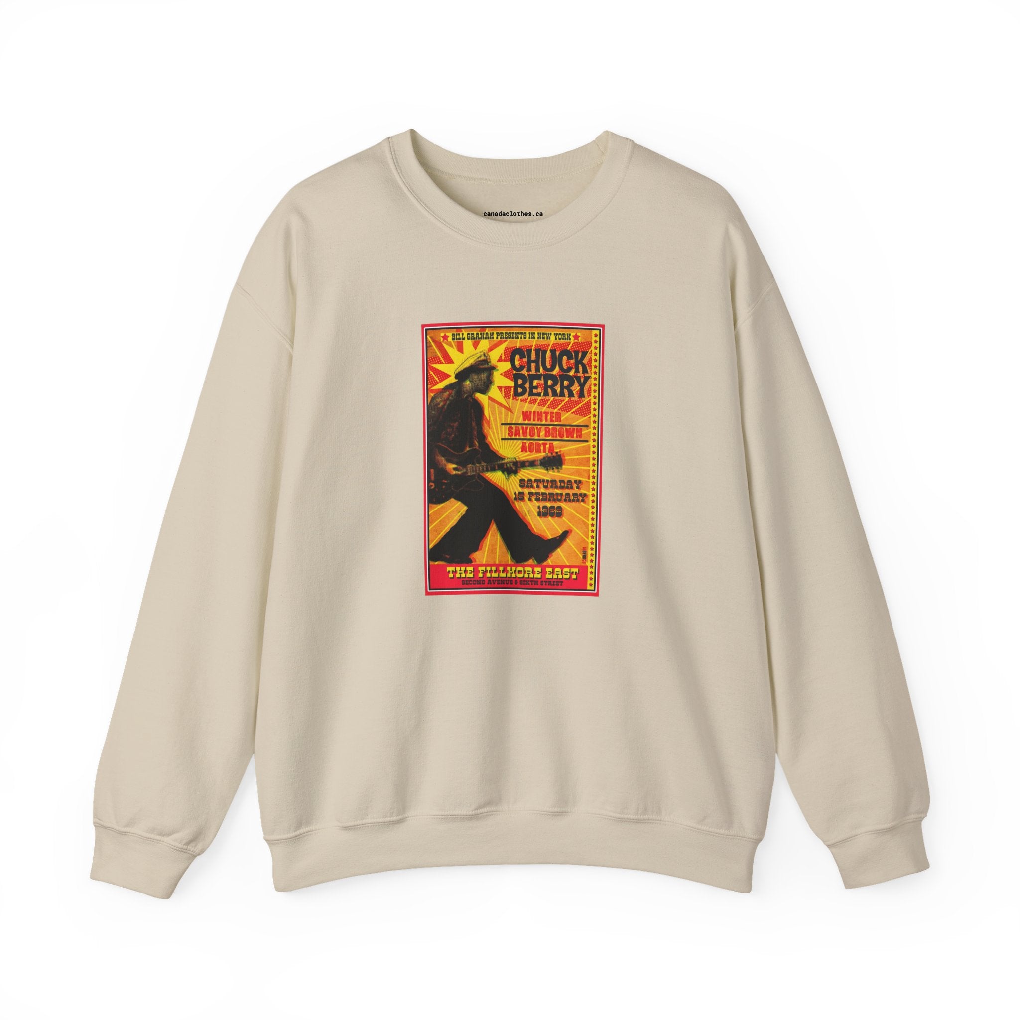 Chuck Berry - Vintage Graphic Sweatshirt - {{variant_option}} - Sweatshirt - canadaclothes.ca