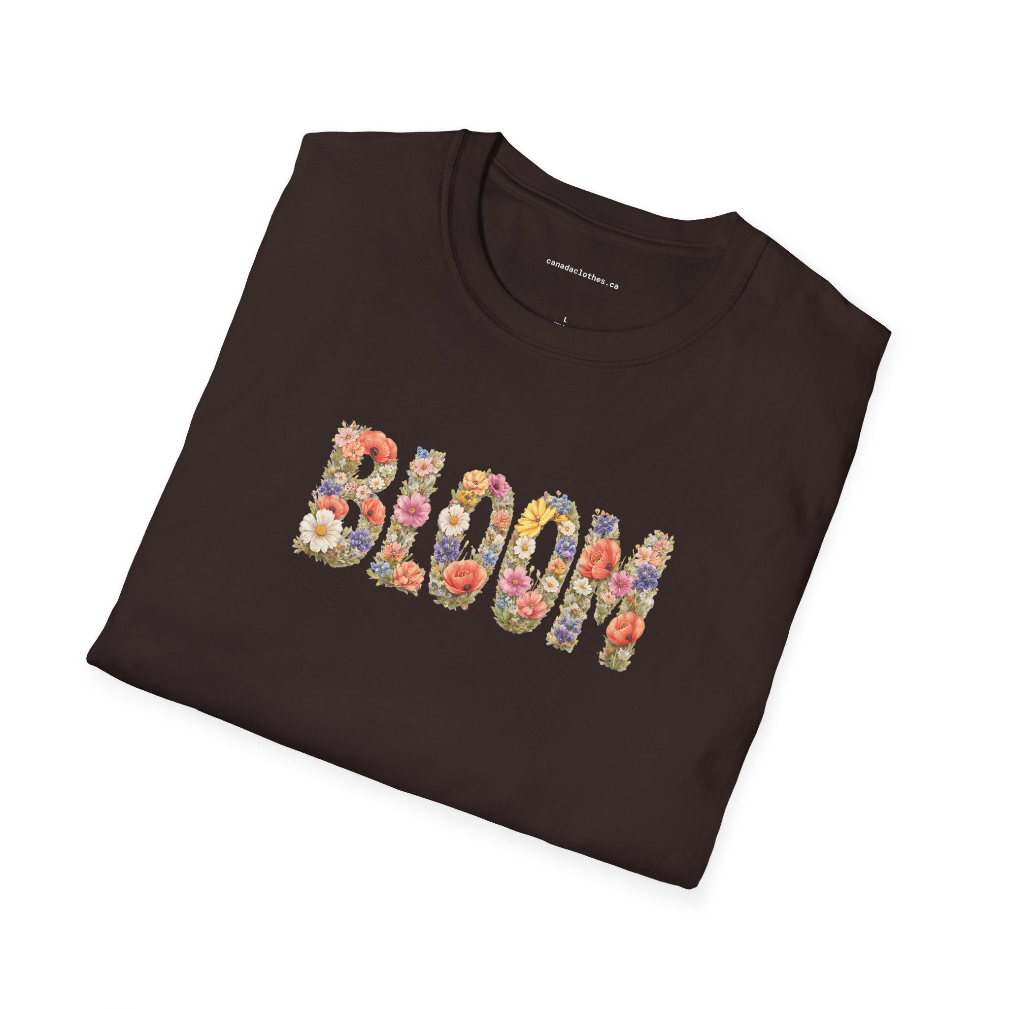 Bloom Spring Flower Text - Vintage Graphic T-Shirt - {{variant_option}} - T-Shirt - canadaclothes.ca