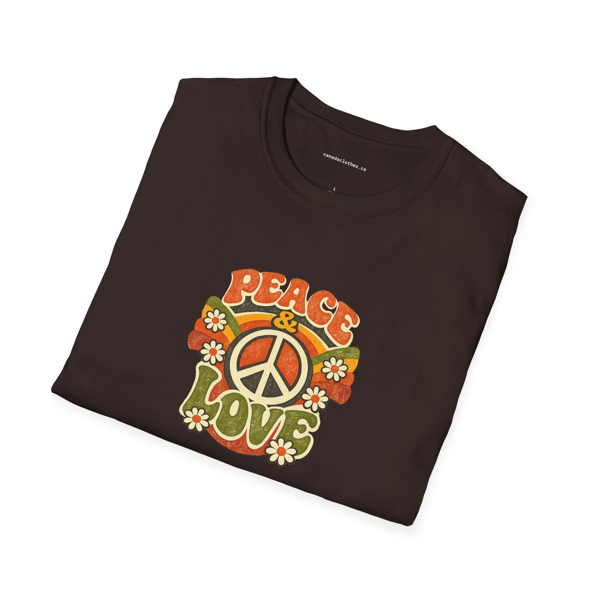 Peace & Love - Vintage Graphic T-Shirt - {{variant_option}} - T-Shirt - canadaclothes.ca