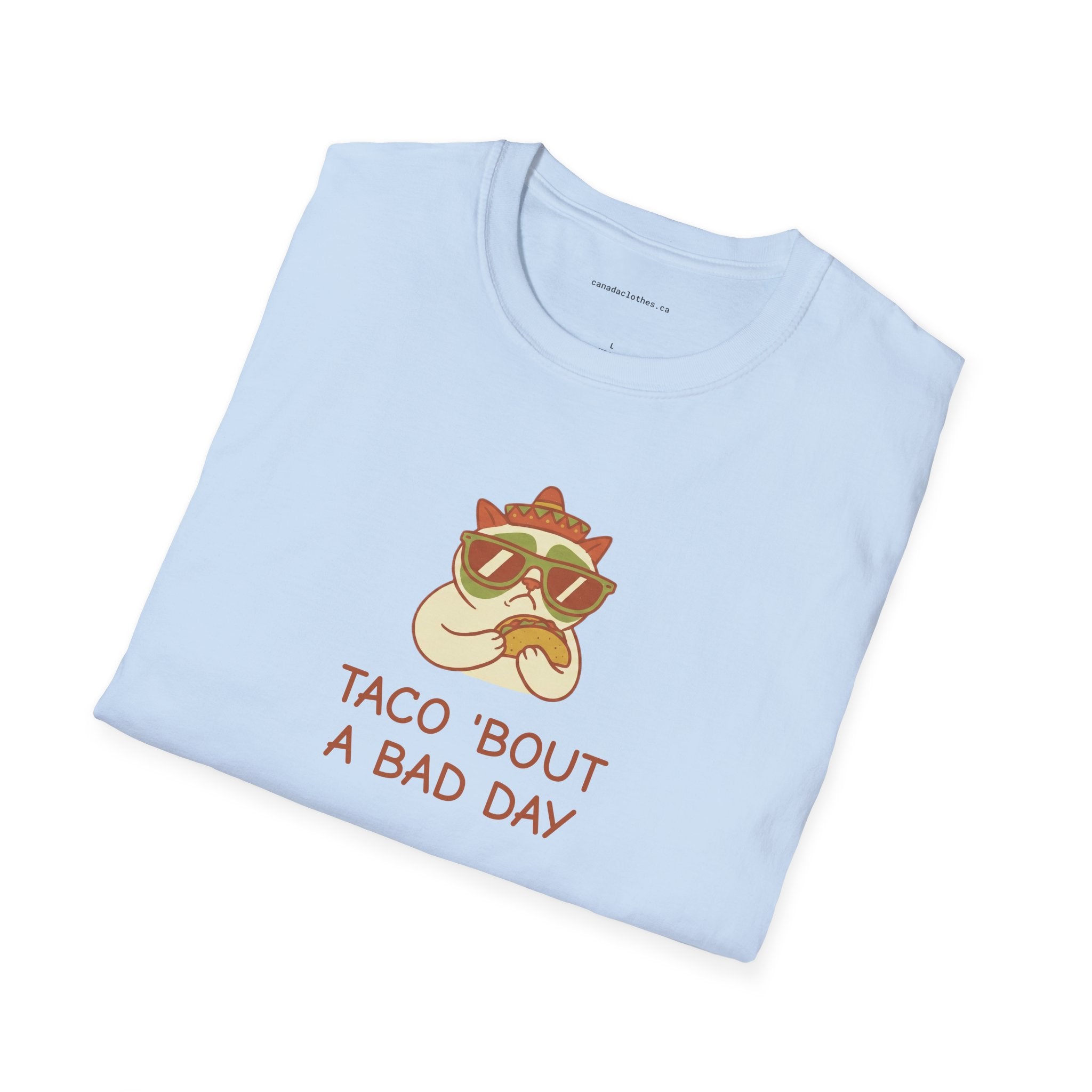 Taco 'bout a Bad Day Cat - Funny Graphic T-Shirt - {{variant_option}} - T-Shirt - canadaclothes.ca
