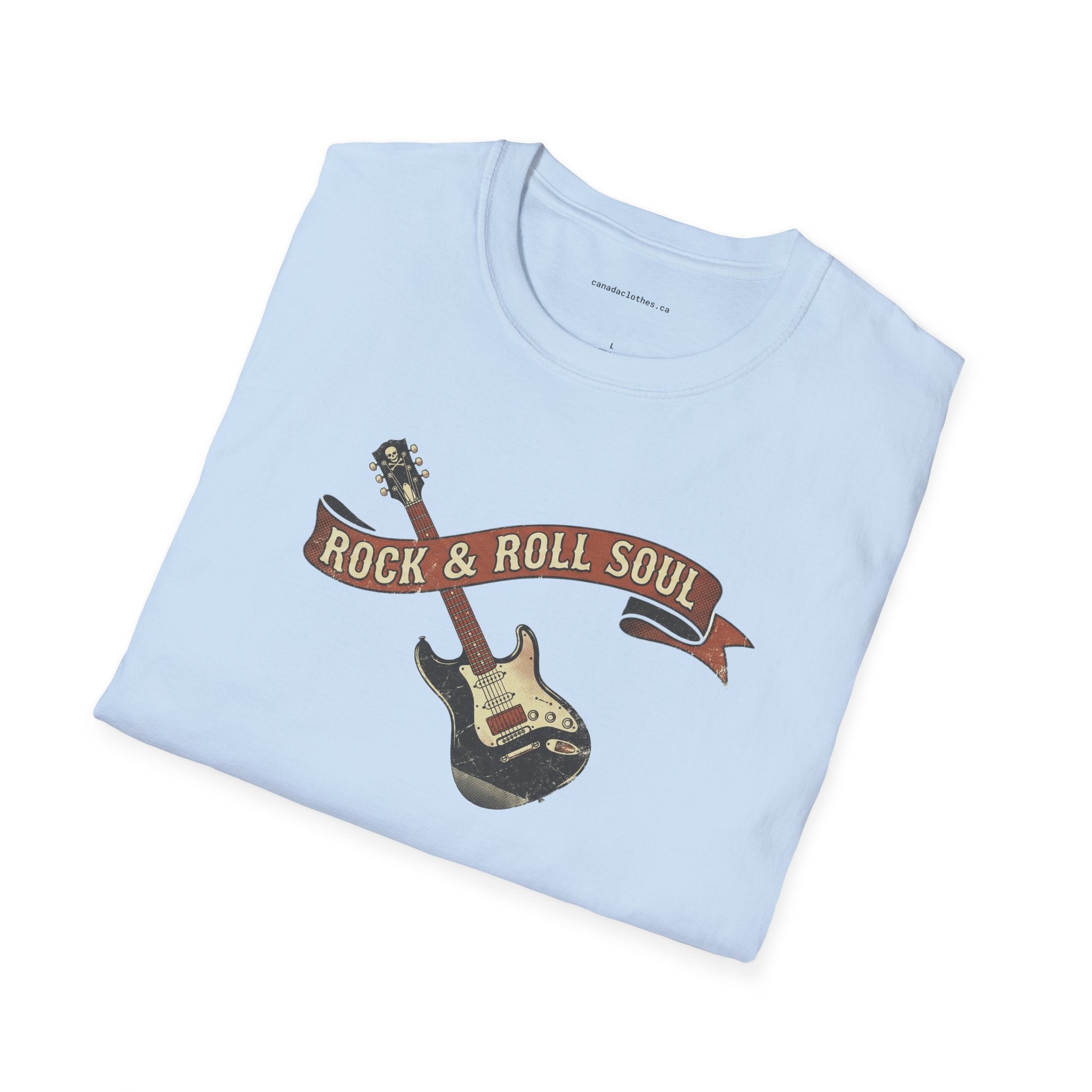 Rock and Roll Guitar - Vintage Graphic T-Shirt - {{variant_option}} - T-Shirt - canadaclothes.ca