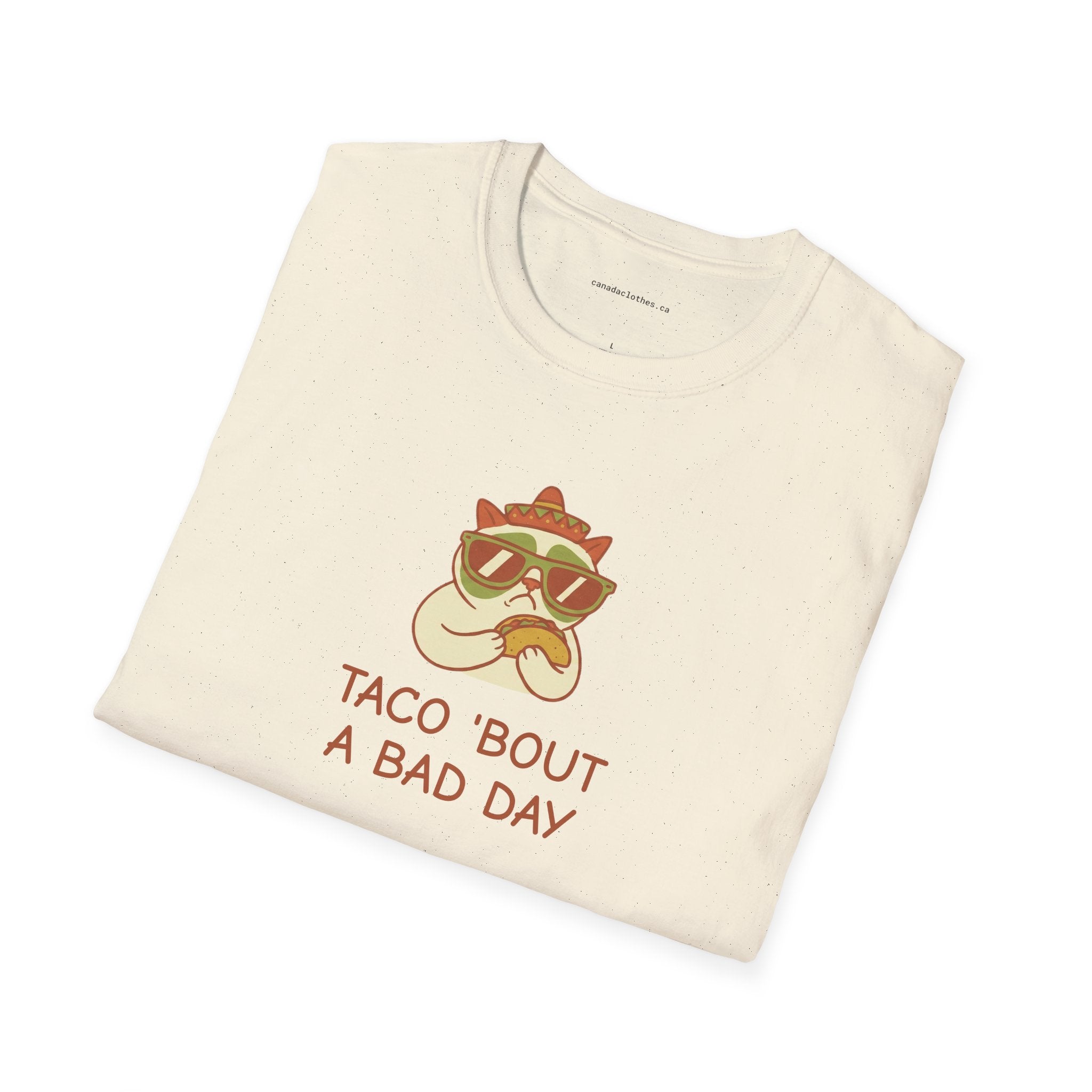 Taco 'bout a Bad Day Cat - Funny Graphic T-Shirt - {{variant_option}} - T-Shirt - canadaclothes.ca