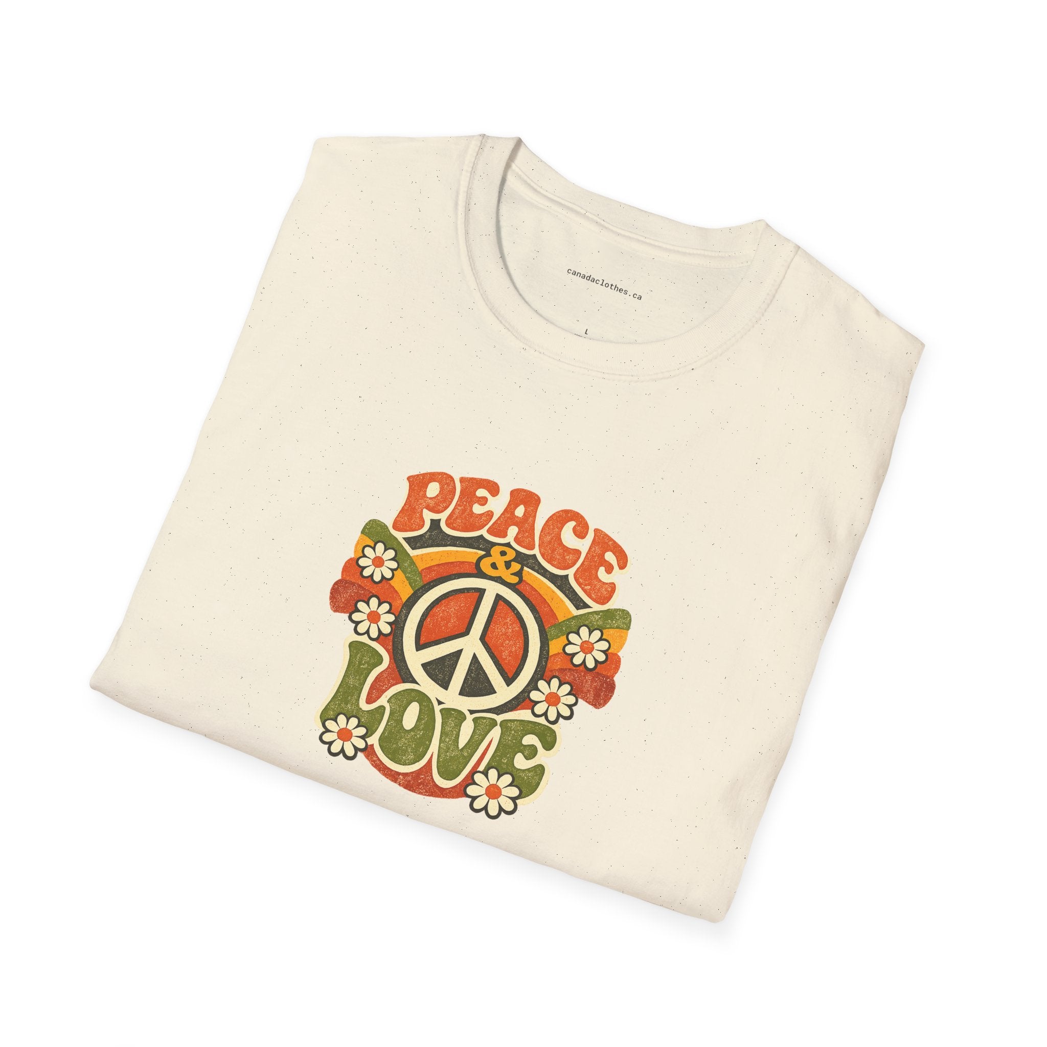 Peace & Love - Vintage Graphic T-Shirt - {{variant_option}} - T-Shirt - canadaclothes.ca