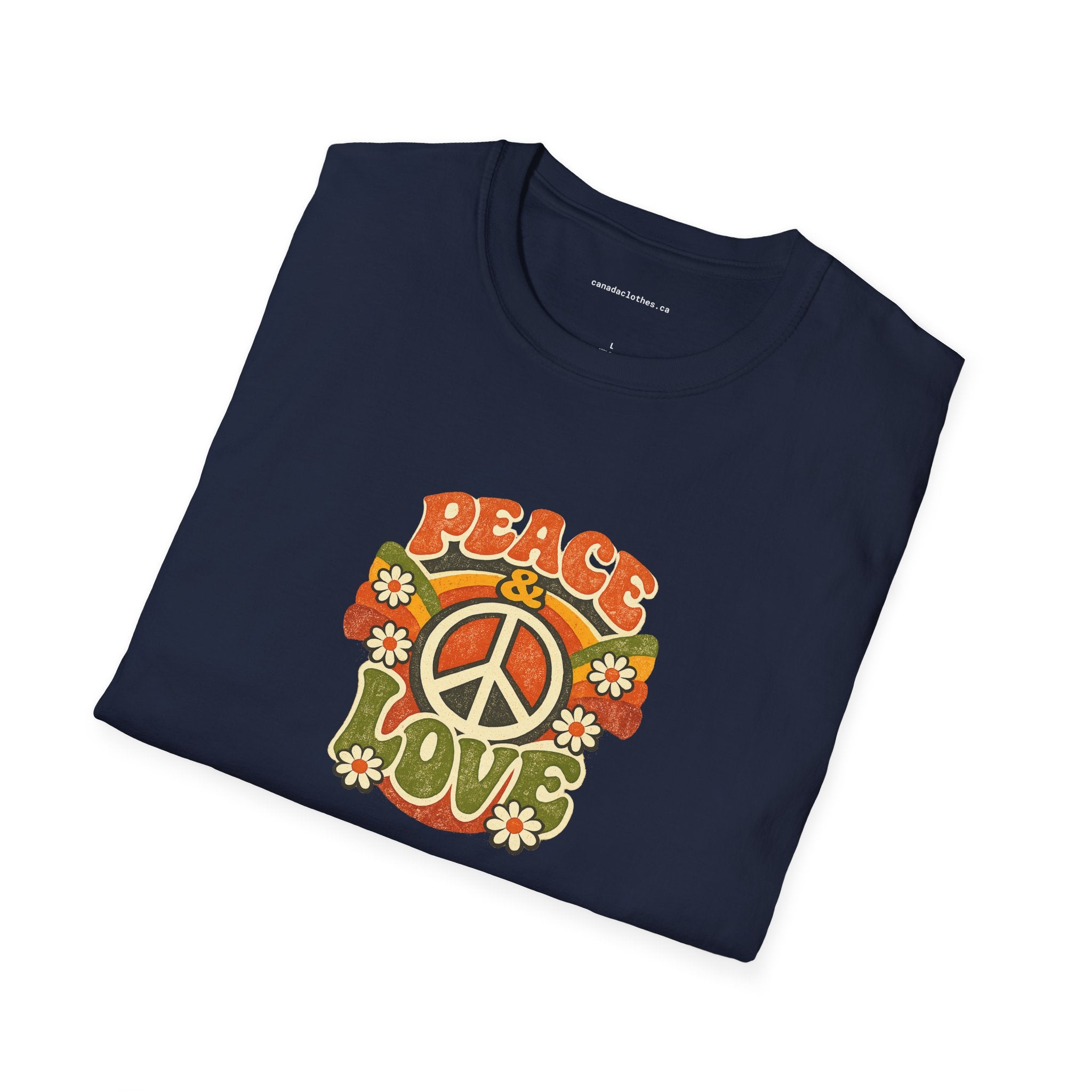 Peace & Love - Vintage Graphic T-Shirt - {{variant_option}} - T-Shirt - canadaclothes.ca
