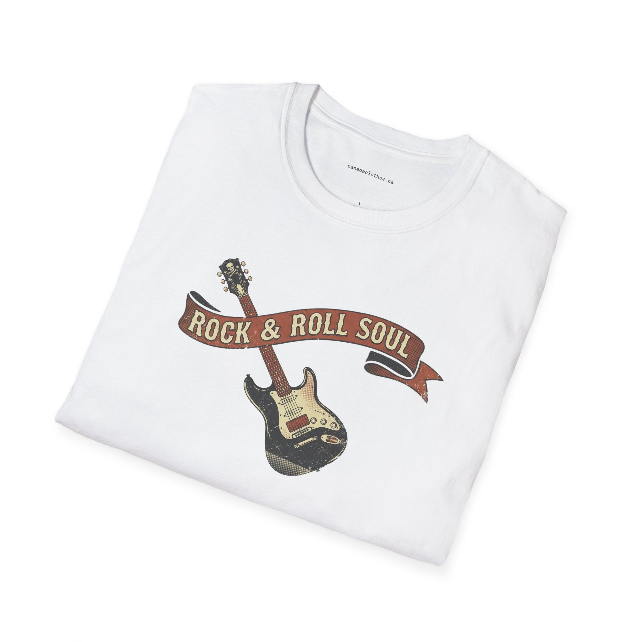 Rock and Roll Guitar - Vintage Graphic T-Shirt - {{variant_option}} - T-Shirt - canadaclothes.ca